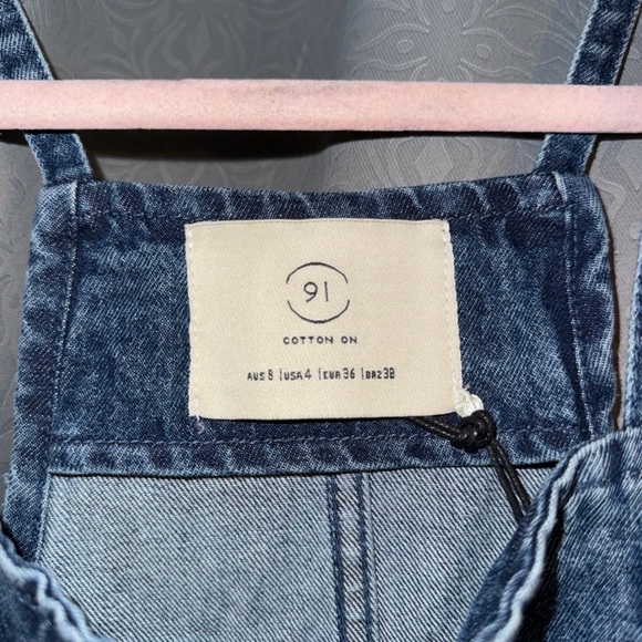 NWT Cotton On Mini Denim Dress - Picture 5 of 5